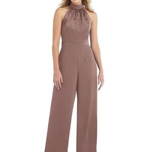 NWT After Six Sienna High-neck Open-back Jumpsuit Size 4 $252